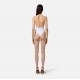 COSTUM DE BAIE ELISABETTA FRANCHI, One Piece, Black Logo Print, White - CS80M55E3309 COSTUM DE BAIE ELISABETTA FRANCHI, One Piece, Black Logo Print, White - CS80M55E3309