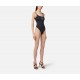COSTUM DE BAIE ELISABETTA FRANCHI, One Piece, White Logo Print, Black - CS80M55E3314 COSTUM DE BAIE ELISABETTA FRANCHI, One Piece, White Logo Print, Black - CS80M55E3314