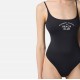 COSTUM DE BAIE ELISABETTA FRANCHI, One Piece, White Logo Print, Black - CS80M55E3314 COSTUM DE BAIE ELISABETTA FRANCHI, One Piece, White Logo Print, Black - CS80M55E3314