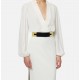 Curea ELISABETTA FRANCHI, Rêve Noir suede leather belt - CT30S65EC110
