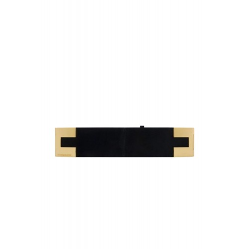 Curea ELISABETTA FRANCHI, Rêve Noir suede leather belt