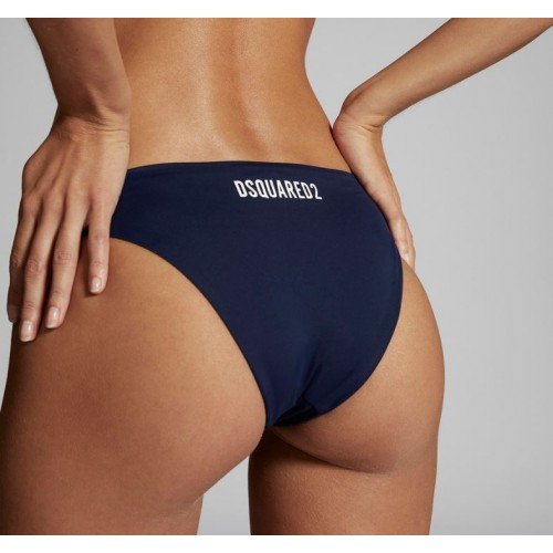 Slip Costum de Baie DSQUARED2, Albastru Inchis, Insertie Brand