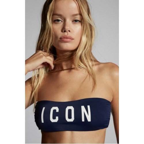 Sutien Costum de Baie DSQUARED2 -Icon Bandeau Bikini Top