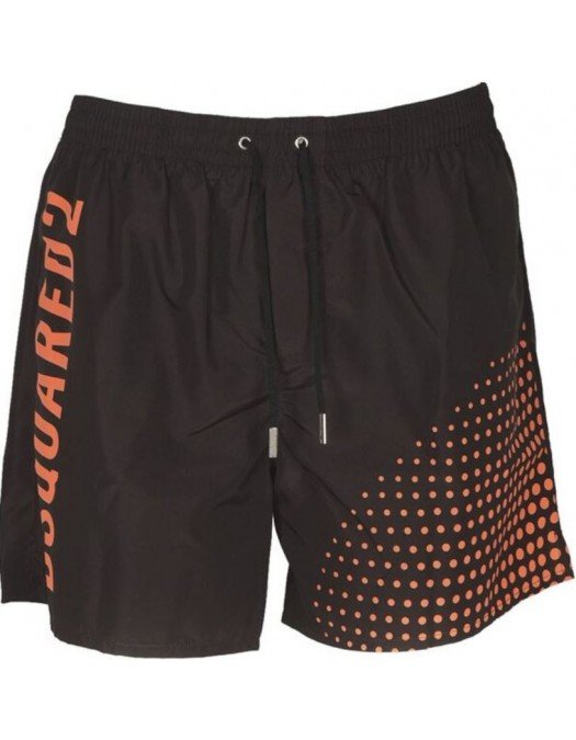 Short DSQUARED2, Insertie orange fata spate - D7B543710965