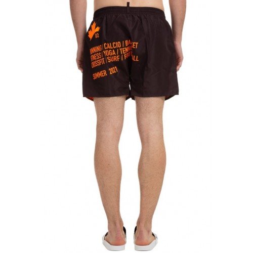 Short DSQUARED2, Insertie orange fata spate
