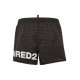 BERMUDE DSQUARED2, White Logo Print, Summer, Black - D7B5C5950010 BERMUDE DSQUARED2, White Logo Print, Summer, Black - D7B5C5950010