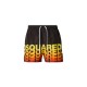 Short DSQUARED2, logo print, Negru - D7B626710001