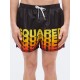 Short DSQUARED2, logo print, Negru - D7B626710001