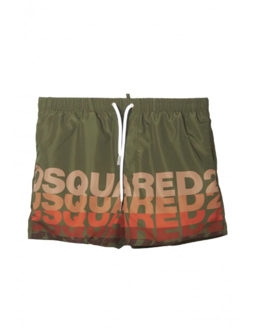 Short DSQUARED2, logo print - D7B626710302