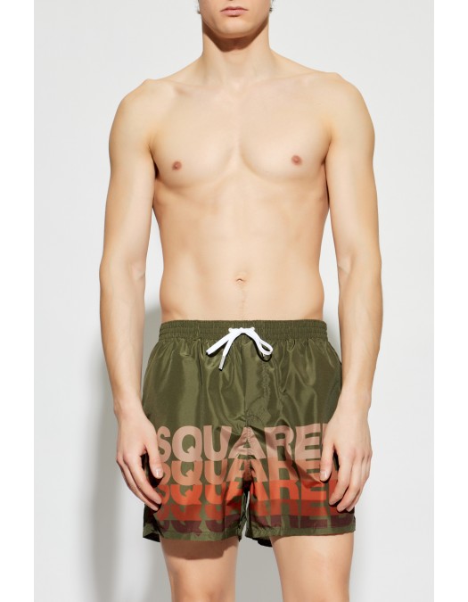 Short DSQUARED2, logo print - D7B626710302