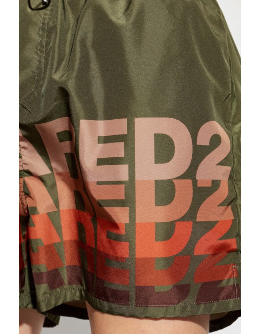 Short DSQUARED2, logo print - D7B626710302