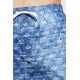 Short DSQUARED2, Blue Monogram Print Denim-Effect Swim Shorts - D7B626810454