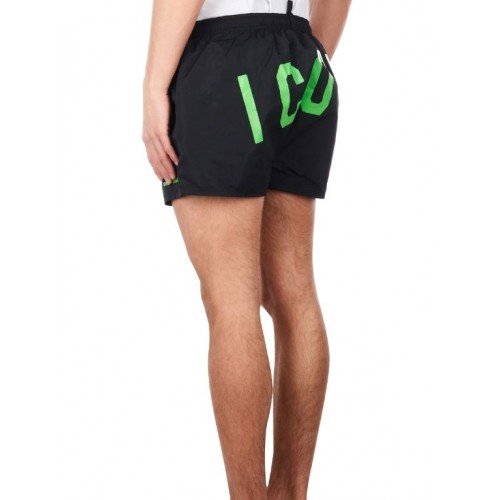 PANTALONI SCURTI DSQUARED2 - D7B642400280, Black, Poliester