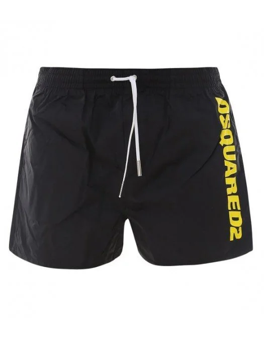 Short DSQUARED2, Logo colorat atasat - D7B642920014 Short DSQUARED2, Logo colorat atasat - D7B642920014