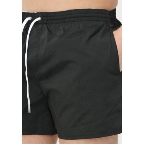 Short DSQUARED2, Insertie logo, Negru