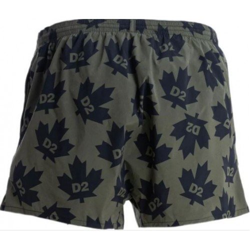 Short DSQUARED2, Green Leaf, Verde
