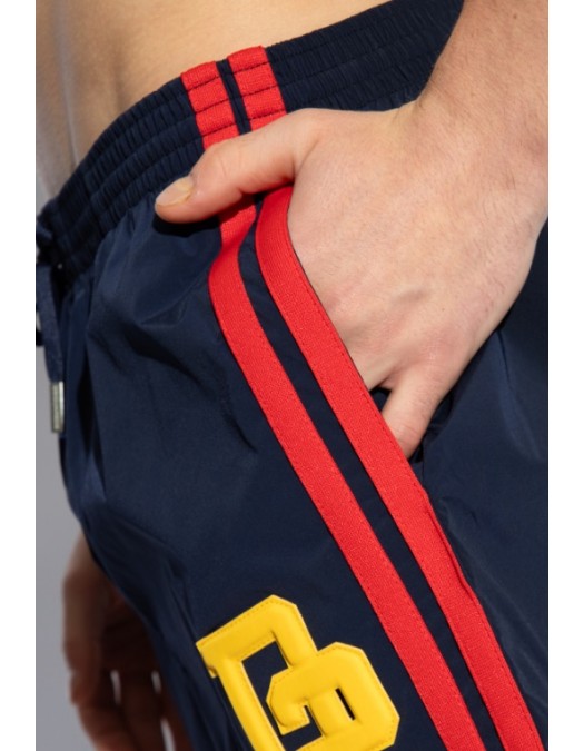 Short DSQUARED2, NAVY BLUE, Insertie logo - D7B645520412