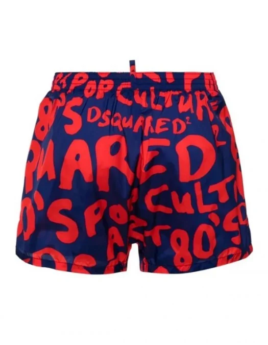 Short DSQUARED2, Insertie Icon Red - D7B645580466