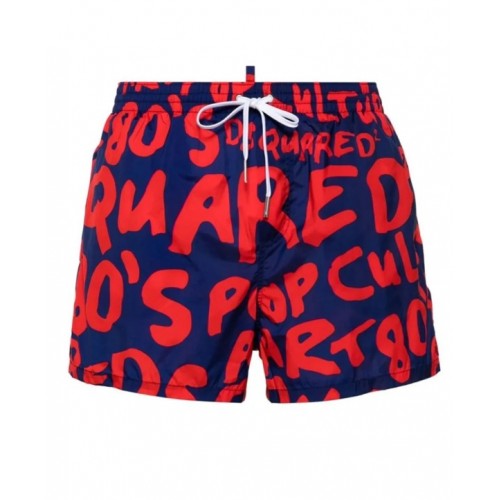 Short DSQUARED2, Insertie Icon Red Short DSQUARED2, Insertie Icon Red