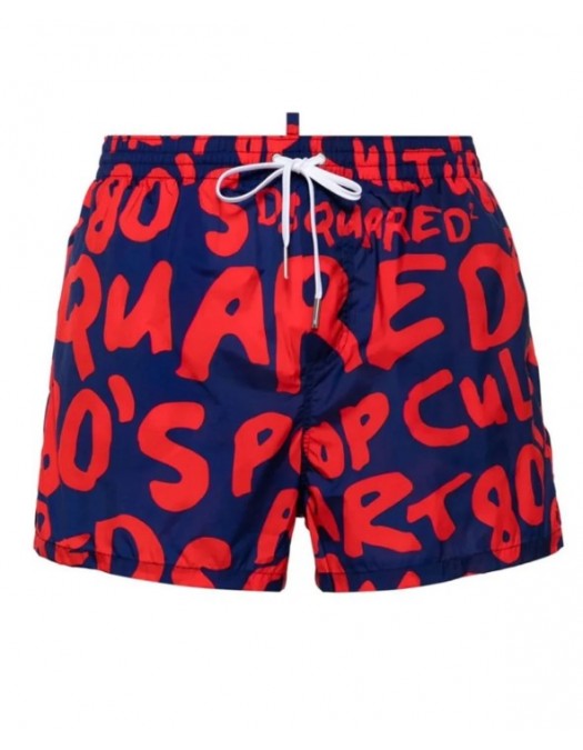 Short DSQUARED2, Insertie Icon Red - D7B645580466