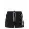 BERMUDE DSQUARED2, Swim. White Logo Print, Black