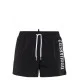 BERMUDE DSQUARED2, Swim. White Logo Print, Black - D7B646000010