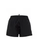 BERMUDE DSQUARED2, Swim. White Logo Print, Black - D7B646000010