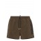 BERMUDE DSQUARED2, Swim, Black Logo Print, Green Olive
