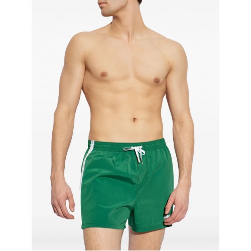 BERMUDE DSQUARED2, Swim, Embroidered Logo, Green BERMUDE DSQUARED2, Swim, Embroidered Logo, Green