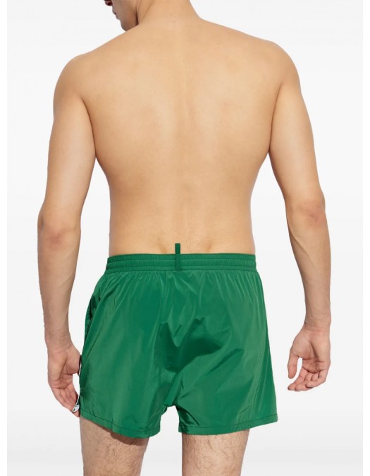 BERMUDE DSQUARED2, Swim, Embroidered Logo, Green - D7B646140300 BERMUDE DSQUARED2, Swim, Embroidered Logo, Green - D7B646140300