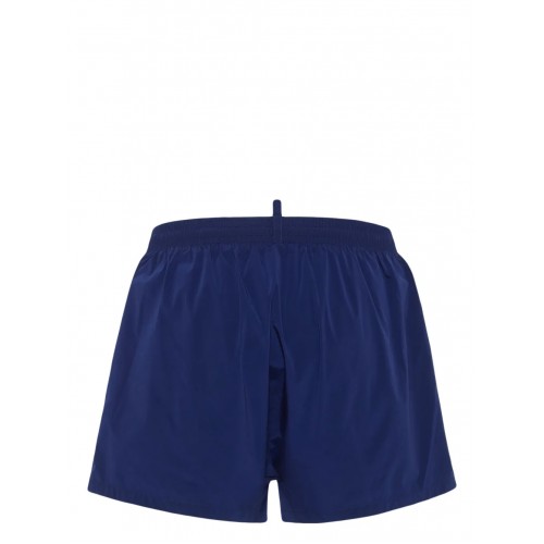 BERMUDE DSQUARED2, Swim, Simple, Logo Print, Navy Blue BERMUDE DSQUARED2, Swim, Simple, Logo Print, Navy Blue