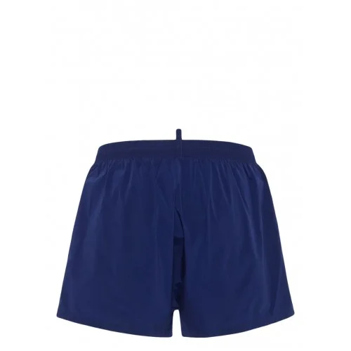 BERMUDE DSQUARED2, Swim, Simple, Logo Print, Navy Blue BERMUDE DSQUARED2, Swim, Simple, Logo Print, Navy Blue