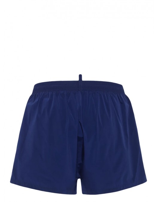 BERMUDE DSQUARED2, Swim, Simple, Logo Print, Navy Blue - D7B646140417 BERMUDE DSQUARED2, Swim, Simple, Logo Print, Navy Blue - D7B646140417