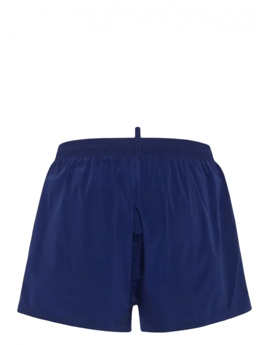 BERMUDE DSQUARED2, Swim, Simple, Logo Print, Navy Blue - D7B646140417 BERMUDE DSQUARED2, Swim, Simple, Logo Print, Navy Blue - D7B646140417