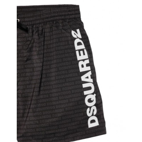 Short DSQUARED2, logo-print swim shorts