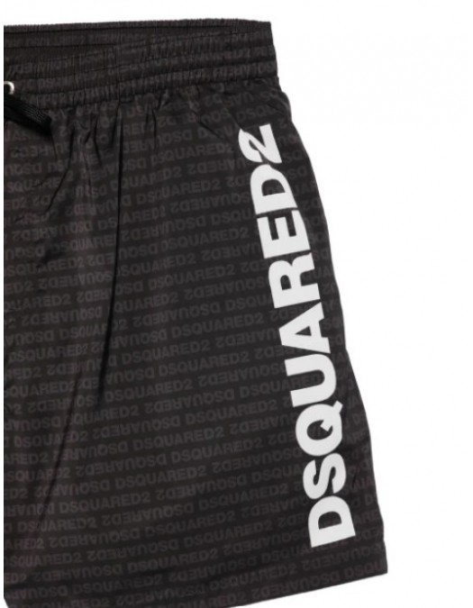 Short DSQUARED2, logo-print swim shorts - D7B646600010
