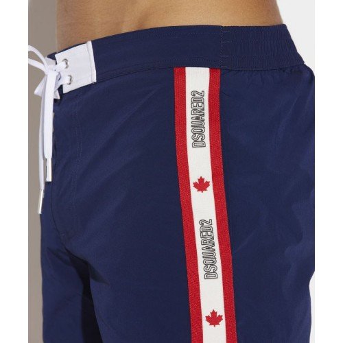 Short DSQUARED2, Logo Tape, Albastru