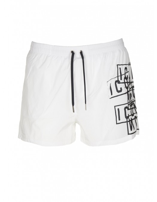 Short DSQUARED2, Insertie Icon Neagra - D7B8P540011046