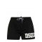 Short DSQUARED2, Insertie Icon Alba, Model Clasic