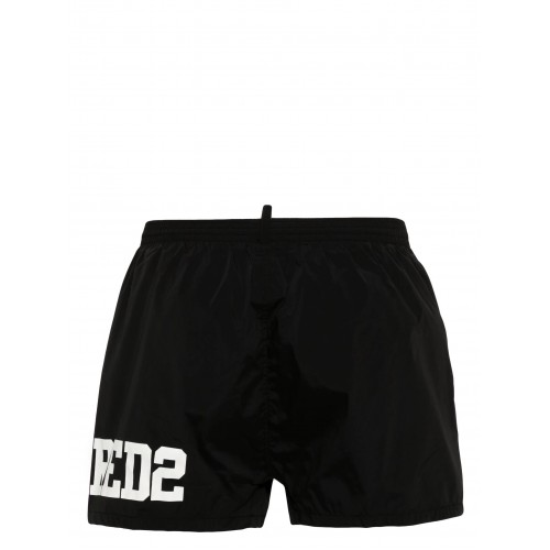 Short DSQUARED2, Insertie Icon Alba, Model Clasic Short DSQUARED2, Insertie Icon Alba, Model Clasic