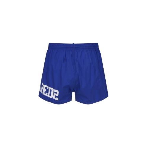 Short DSQUARED2, Insertie Icon Alba, Culoare contrastanta Short DSQUARED2, Insertie Icon Alba, Culoare contrastanta