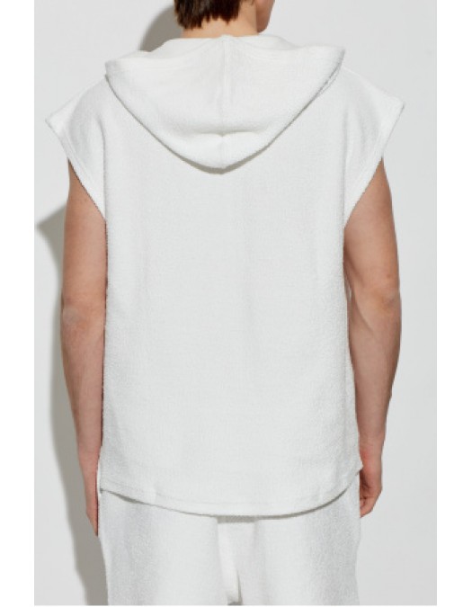 Tricou DSQUARED2, WHITE Sweatshirt made of terry cotton - D7ML36580100