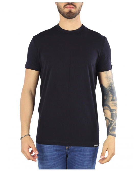 Tricou DSQUARED2, Classic, Simple, Little Logo, Black - D9M205720001 Tricou DSQUARED2, Classic, Simple, Little Logo, Black - D9M205720001
