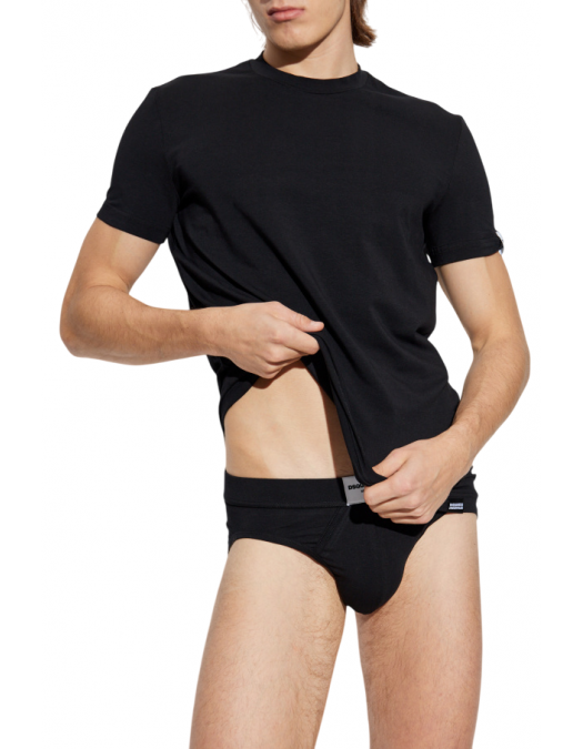 Tricou DSQUARED2, Classic, Simple, Little Logo, Black - D9M205720001 Tricou DSQUARED2, Classic, Simple, Little Logo, Black - D9M205720001