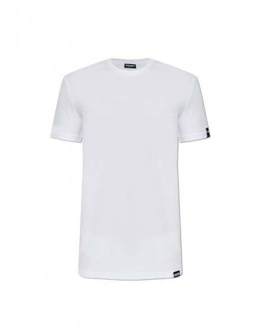Tricou DSQUARED2, Classic, Simple, Little Logo, White - D9M205720100 Tricou DSQUARED2, Classic, Simple, Little Logo, White - D9M205720100