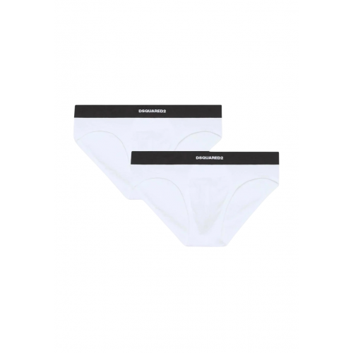 Chiloti DSQUARED2, Simple, Black Elastic Band , White Chiloti DSQUARED2, Simple, Black Elastic Band , White