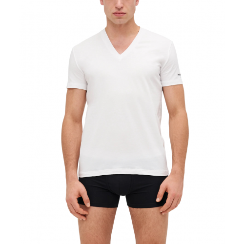 Tricou DSQUARED2, V Neck, New Basic, White, Cool Fit Tricou DSQUARED2, V Neck, New Basic, White, Cool Fit