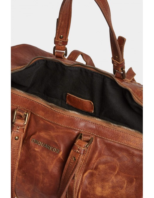 Geanta Dsquared2, Rusty Duffle, Brown - DFM0069129078655059