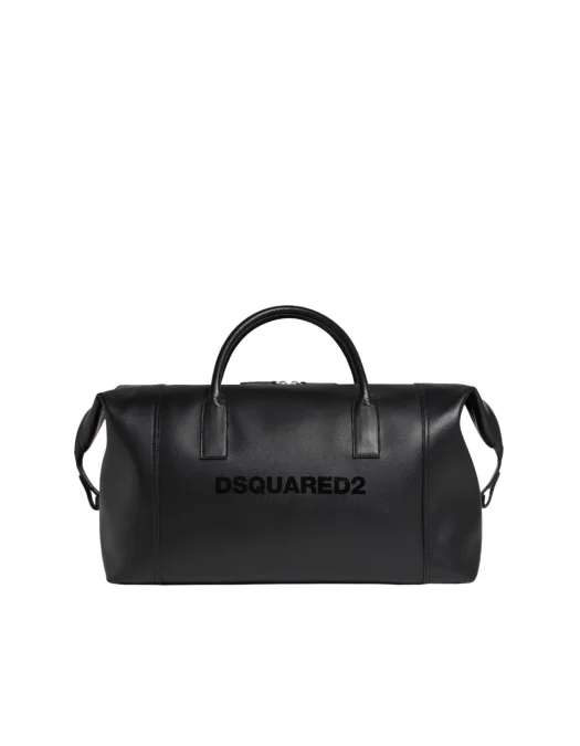 Geanta DSQUARED2, Travel, Duffle Design, Black - DFM0071015000012124UNI Geanta DSQUARED2, Travel, Duffle Design, Black - DFM0071015000012124UNI
