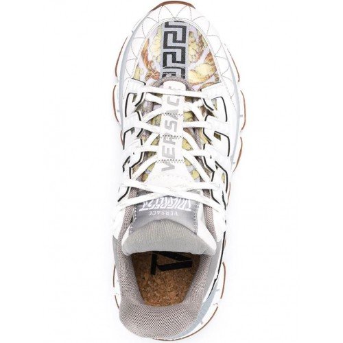 Sneakers Versace Trigreca, Alb Gri 1004182D16TCGD014H